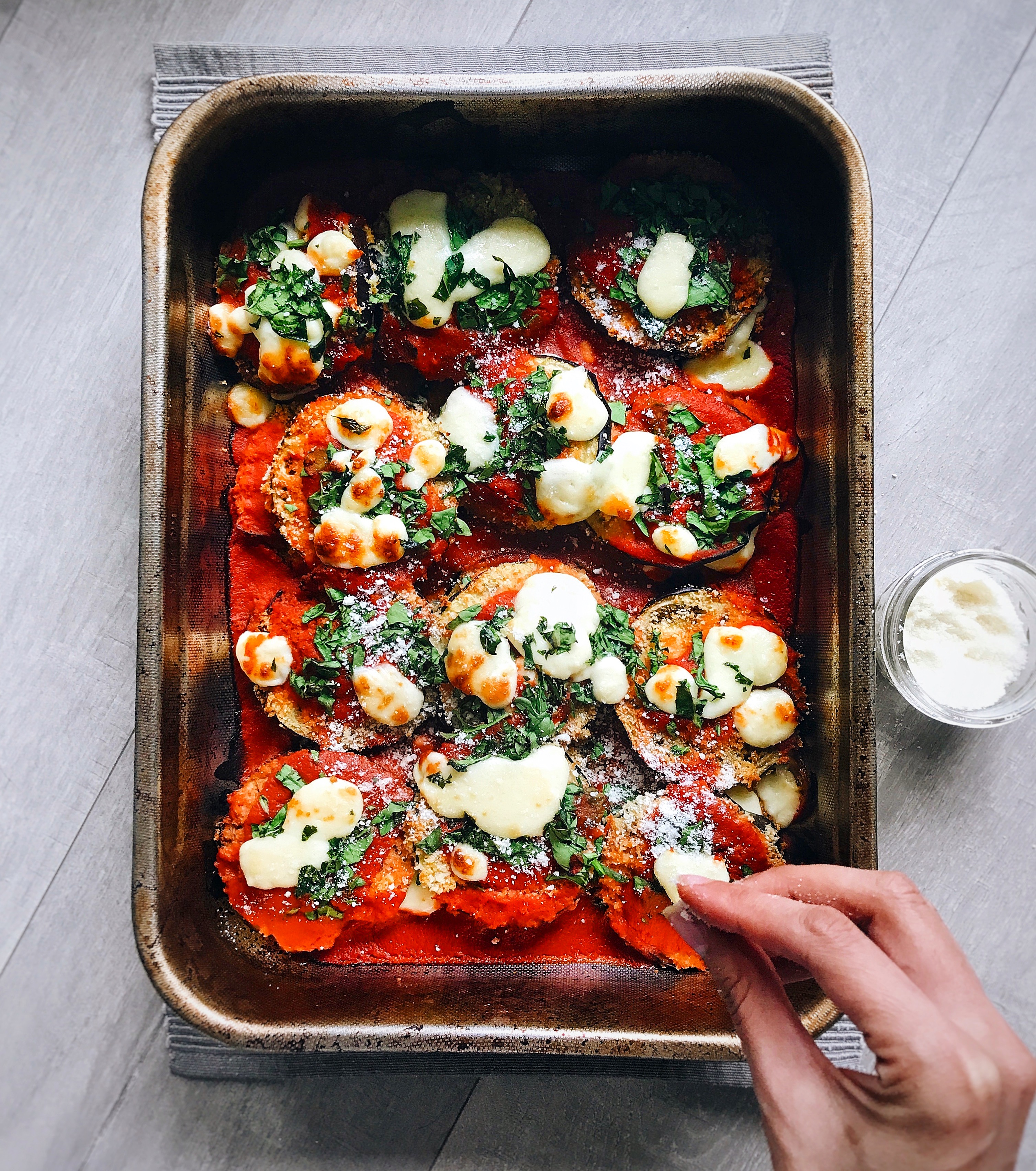 Roasted Eggplant Parmesan - Tastes by Jade